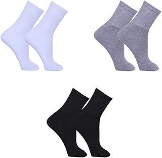 Meia Feminina Cano Alto Kit 3 Pares Algodão (Colors)