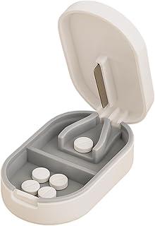 Cortador de Comprimidos Pilbox Facil Corte Armazena Comprimidos Lamina Afiada Precisa Pill Cutter (Branco)