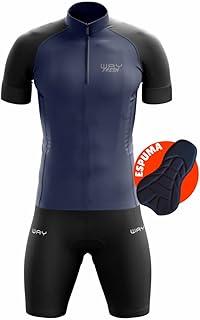 Conjunto de Ciclismo Masculino Camisa+Bermuda Acolchoada Bike Mtb