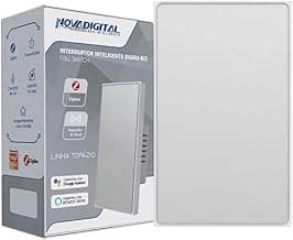 Interruptor Inteligente NovaDigital Topázio 4x2 Zigbee 3.0 Full Switch Preto ou Branco (Branco (1 Botão))