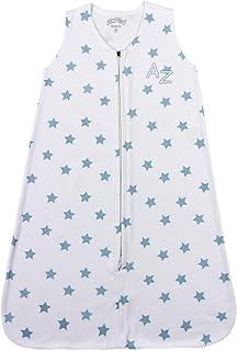 Saco de Dormir Bebê Menino em Suedine 100% Algodão Fio 40 com Estampa de Estrelas – Saco de Dormir Macio