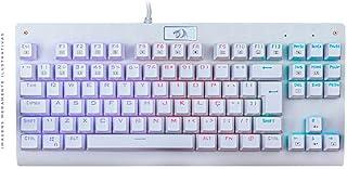 Teclado Mecânico Redragon Dark Avenger RGB Lunar White Switch Vermelho K568W-RGB