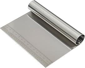 Espátula Raspadora de Confeitaria em Aço Inox 15cm – Cortar, Temperar, Dividir e Alisar Massas com Régua Integrada