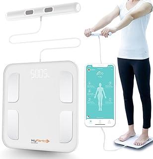 Balança Bioimpedância Digital Smart App Fitdays 8 Sensores WF03 Balança Digital Corporal Banheiro com Homologação Anatel.