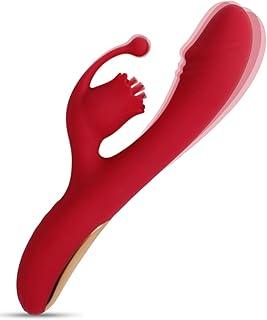 Vibradoris Feminino de Clitóris, Lireva Vibrador com 10 modos de Vibração, Brinquedos Sexuais com Aquecimento e Estimulação Interna e Externa