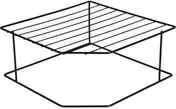 Suporte para Pratos Organizador de Armário Porta Pratos 2 Andares Preto Plana Store