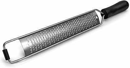 Ralador Zester 34cm Aço Inox Profissional Cabo Ergonômico Antiderrapante Ideal para Queijo Limão Chocolate Gengibre e Noz Moscada