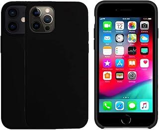 Capinha Colorida Compatível Com iPhone 12/12PRO, Case Slim Flexível Aveludada De Proteção PREMIUM ONYK (PRETO)