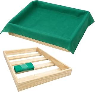 Caixa Ecológica para Grama Natural Pet Madeira Sustentável para Cães e Gatos Sanitário Canino Banheiro Para Cães, Dispensa Tapetes Descartáveis, Perfeito para Casas e Apartamentos, Fácil Limpeza