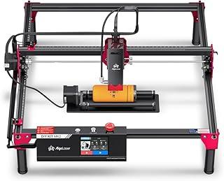 Gravador a laser inteligente, potência total de 96 W, saída de 10 W, cortador a laser Classe 1 com sistema integrado, para madeira, acrílico e couro. (Rolo rotativo incluído)