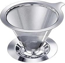 Filtro Coador de Café Permanente em Aço Inox, Tamanho 103, Reutilizável, sem Filtro de Papel, Malha Fina