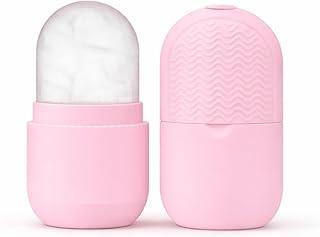 Massageador Facial Rolo De Gelo Para Rosto Olhos Pescoço Que Reduz Inchaço E Olheiras Estimula A Circulação Com Cerdas Para Limpeza De Pele E Cuidados Com A Pele Molde de Gelo Reutilizável (Rosa)