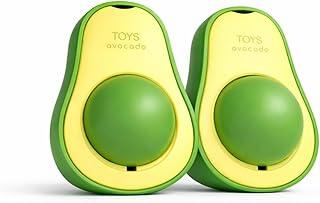 Kit 2 Abacates Brinquedo Interativo Gatos Catnip Erva Natural Bola Removível