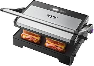 Dako Sanduicheira e Grill 2 em 1 Elétrico Potência 1000W Chapas Antiaderentes - 127V