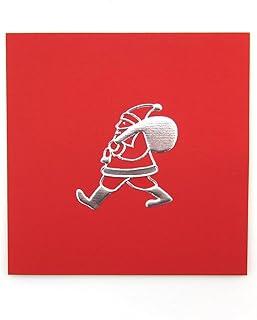 CARTÃO DE NATAL TECA ÍCONE PAPAI NOEL VERMELHO