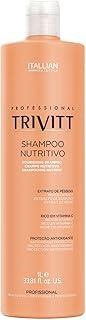 Shampoo Nutritivo Trivitt Itallian 1L - Profissional, Limpa sem Agredir, Maciez e Sedosidade - Itallian Hairtech