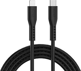 Geonav Cabo de Silicone USB-C para Lightning, carregamento até 38W, Silicone resistente, 1,5m, ESLICSBK, Preto