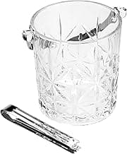 WOLFF - Balde para Gelo com Alça e Pegador Romano 15,5cm x 12cm x 14cm Cristal