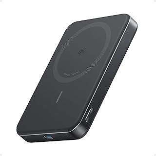 Anker MagGo Power Bank, Bateria Magnética Ultra Fina de 10.000mAh, Certificação Qi2, Portátil, Carregador MagSafe Compatível de 15W Ultra Rápido,Compatível com iPhone 17/16/15/14,Samsung,Xiaomi e Mais