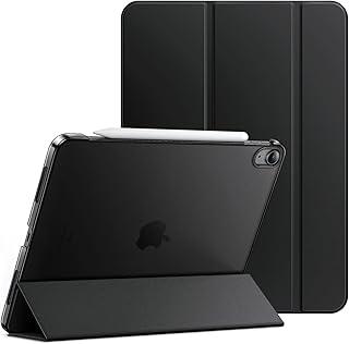 JETech Capa para iPad Air 11 Polegadas M4/M3/M2 (2026/2025/2024), iPad Air 5 (2022 5ª Geração 10,9 Polegadas), Capa Traseira Rígida com Suporte Fino e Ativação/Repouso Automático (Preto)