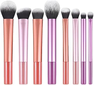 Kit de Pincéis de Maquiagem 8 Peças/ 12 Peças / 15 PeçasProfissional Esfumar Contorno Cerdas Sintéticas Macias - Completo para Todos os Tipos de Make (8 Peças) com 10% de desconto por R$ 19,79 na amazon
