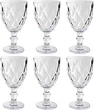 Conj 6 Taças de Vidro com Diamand Transparente 315 ml