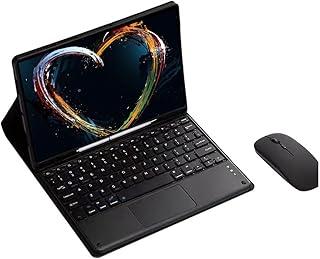 Capa Para Tablet, Capa + Mouse e Teclado Magnético Bluetooth Destacável Para Samsung S6 Lite 10.4 Pol (Preto, Teclado de toque)