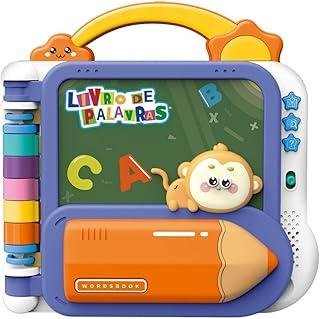 Livro Educativo Interativo de Palavras para Bebê Azul - Maxi Baby
