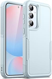 JETech Capa para Samsung Galaxy S24 FE, Case Proteção de Camada Dupla Resistente, Capinha Estojo de Telefone à Prova de Choque Robusta Resistente com Design Fosco (Azul)