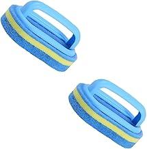 Kit com 2 Esponjas de Limpeza Doméstica De Três Camadas Com Cabo Esponja De Plástico Multifuncional