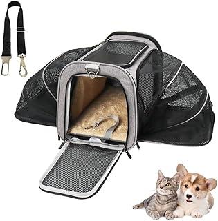 Bolsa Pet Expansivel Transporte Viagem Avião Cabine Cachorros e Gatos e Cinto de Segurança - Duke & Dixie