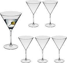 Jogo De Taça 6pçs Martini 260ml Elegante Acrílico Resistente