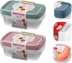 Conjunto com 6 Potes Plásticos Herméticos, Tampa Fácil, 785ml - Sanremo Cor:Sortido