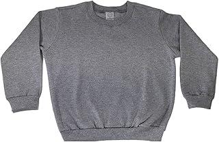 Blusa de Moletom Infantil, Baby Deluxe, Mescla, 12 Anos