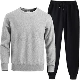 Conjunto de Moletom Masculino Liso Sport Casual Flanelado Leve e Macio