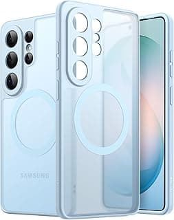 JETech Capa Magnética para Samsung Galaxy S26 Ultra, Compatível com MagSafe, Proteção Total da Lente da Câmera, Case de Celular Traseira Translúcida Fosca À Prova de Choque (Onfalodes)