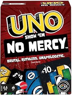 UNO Jogo de Cartas No Mercy para crianças a partir de 7 anos