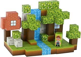 Blocos de Construção Magnéticos, 148 Peças, Conjunto Florestal Educativo, Brinquedos de Cubos Magnéticos Empilháveis, 2cm, Brinquedo STEM para Crianças 3+ Anos, com Padrões Divertidos e Criativo