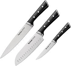 Kit de Facas 3 Peças Ice Force: Carne de 20cm, Santoku 18cm, Universal de 11 cm - Feita de Aço Inox Alemão, Cabo Ergonômico e Perfeita para todos os usos na cozinha