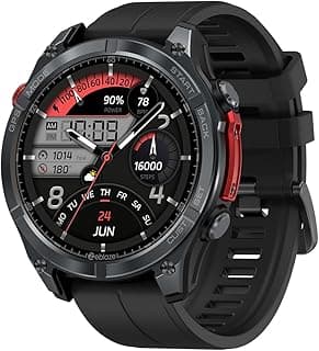 Zeblaze Stratos 4 Smartwatch Relogio Inteligente Masculino Relógio Inteligente, GPS 170+Esportivo, 5ATM a Prova d'Agua, Chamadas Bluetooth,Android Smart Watch for Android IOS