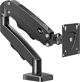 ELG, F80N, Suporte Articulado de Mesa, Pistão a Gás, Design Compacto e Retrátil, Ergonômico, Monitores 17'' a 35'', 2kg a 9kg, Preto