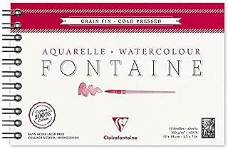 BL FONTAINE COLD PRESSED 12X18 300G 12FL 96312C CLAIREFONTAINE