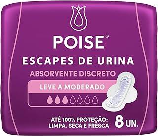 Absorvente para Escapes de Urina Poise Discreto Moderado 8un