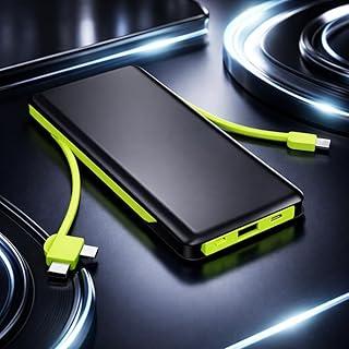 Carregador Portátil Power Bank Universal 20.000mAh, 2 portas USB + 1 porta USB-C, Indicador de bateria Carregamento Rápido Turbo Compatível com Todos Dispositivos Linha Rhead Premium