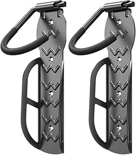 Kit 2 Suporte de Parede para Bicicleta Cabides de Bicicleta para Garagem Gancho Vertical para Armazenamento Interno Resistente Suporta até 30 Kg