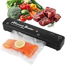 Seladora de Embalagem a Vácuo Doméstica Automática - Embaladora Portátil de Carne, Frutas e Alimentos – Conserva Frescor, Evita Desperdício e Organiza a Cozinha - Máquina de Vedação a Vácuo - Shop100