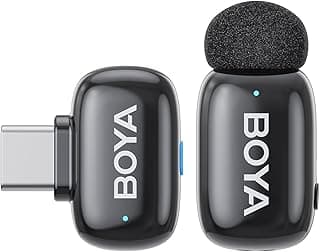 Microfone de Lapela Sem Fio BOYA Mini, USB-C para Android/iPhone, Cancelamento de Ruído AI, 100m Alcance, 6h Bateria com 5% de desconto por R$ 213,75 na amazon