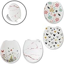 Genérico Assento Sanitário Universal, Almofadado em Espuma, Diversos Modelos Estampados, 37x45cm, Branco, Design Ergonômico (Branco Liso)