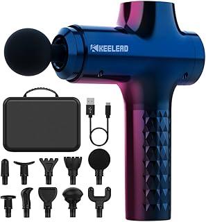 Pistola Massageadora Muscular Profissional Fisioterapia, Massageador Elétrico com 10 cabeças