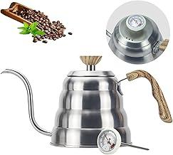 1,2L Chaleira Bico de Ganso, Chaleira de ganso termometro, Pescoço de Ganso para Café Coado e Chá, Bule Bico de Ganso, 304 Aço Inoxidável